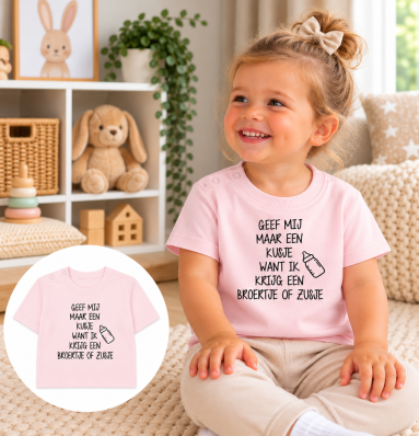 shirtje, tekst, zwangerschap, broertje, zusje, kusje